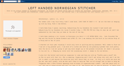 Desktop Screenshot of lefthandednorwegianstitcher.blogspot.com