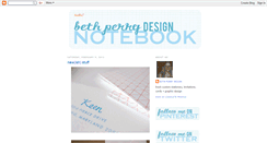 Desktop Screenshot of bethperrydesign.blogspot.com