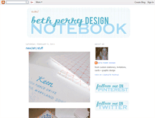 Tablet Screenshot of bethperrydesign.blogspot.com