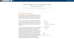 Desktop Screenshot of ekamus-malaysia.blogspot.com