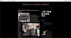 Desktop Screenshot of jeanellefashion.blogspot.com