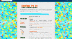 Desktop Screenshot of historiadaarte09.blogspot.com