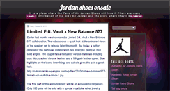 Desktop Screenshot of jordan-shoes-onsale.blogspot.com