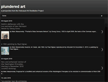 Tablet Screenshot of plundered-art.blogspot.com