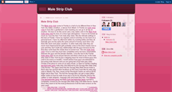 Desktop Screenshot of malestripclub.blogspot.com