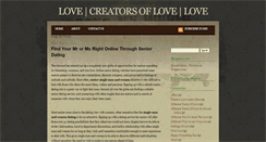 Desktop Screenshot of creatorsoflove.blogspot.com