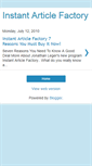 Mobile Screenshot of instantarticlefactoryreview.blogspot.com