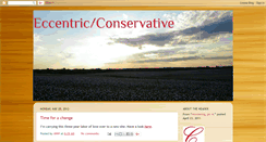Desktop Screenshot of eccentricconservative.blogspot.com