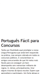 Mobile Screenshot of portuguesfacilparaconcursos.blogspot.com