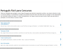 Tablet Screenshot of portuguesfacilparaconcursos.blogspot.com