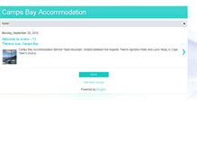 Tablet Screenshot of campsbayaccommodation.blogspot.com