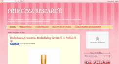 Desktop Screenshot of princezzresearch.blogspot.com