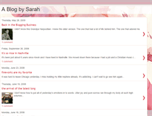 Tablet Screenshot of ablogbysarah.blogspot.com