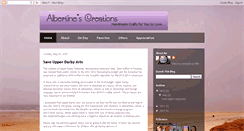 Desktop Screenshot of albertinescreations.blogspot.com