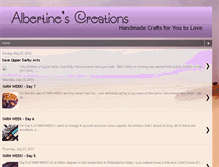 Tablet Screenshot of albertinescreations.blogspot.com
