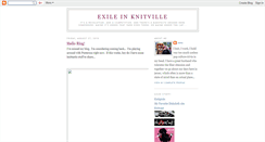 Desktop Screenshot of exileinknitville.blogspot.com