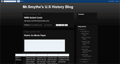 Desktop Screenshot of mrsmytheushistory.blogspot.com