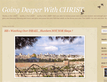 Tablet Screenshot of goingdeeperwithchrist.blogspot.com