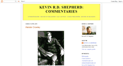 Desktop Screenshot of kevin-rd-shepherd.blogspot.com