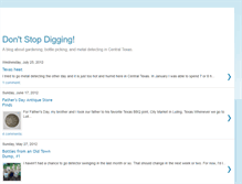 Tablet Screenshot of dontstopdigging.blogspot.com