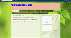 Desktop Screenshot of cienciasinteresantes-javier.blogspot.com