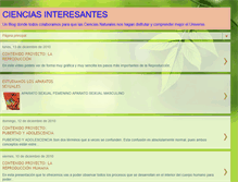 Tablet Screenshot of cienciasinteresantes-javier.blogspot.com