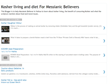 Tablet Screenshot of kosher-diet-4-messianic.blogspot.com