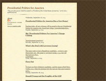 Tablet Screenshot of presidentialpolitics.blogspot.com
