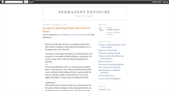 Desktop Screenshot of permanentexposure.blogspot.com