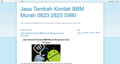 Desktop Screenshot of kontakbbmmurah.blogspot.com