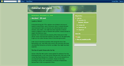 Desktop Screenshot of colonialmaryland.blogspot.com