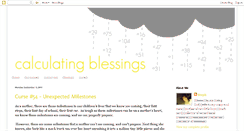 Desktop Screenshot of calculatingblessings.blogspot.com