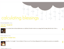 Tablet Screenshot of calculatingblessings.blogspot.com