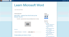 Desktop Screenshot of learn-microsoft-word.blogspot.com