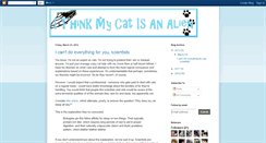 Desktop Screenshot of ithinkmycatisanalien.blogspot.com