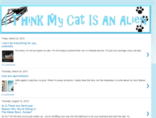 Tablet Screenshot of ithinkmycatisanalien.blogspot.com