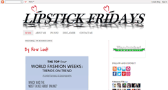 Desktop Screenshot of lipstick-fridays.blogspot.com