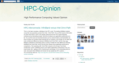 Desktop Screenshot of hpc-opinion.blogspot.com