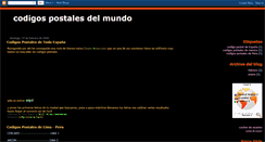 Desktop Screenshot of codigospostalesdelmundo.blogspot.com