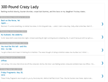 Tablet Screenshot of 300lbcrazylady.blogspot.com