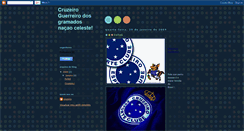 Desktop Screenshot of guerreirodosgramados-cruzeiro.blogspot.com