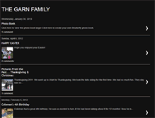 Tablet Screenshot of garnfamilyblog.blogspot.com