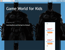 Tablet Screenshot of gameworldforkids.blogspot.com