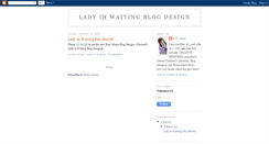 Desktop Screenshot of ladyinwaitingblogdesign.blogspot.com