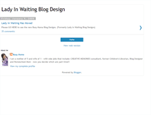 Tablet Screenshot of ladyinwaitingblogdesign.blogspot.com