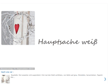 Tablet Screenshot of hauptsacheweiss.blogspot.com