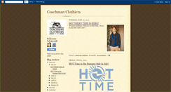 Desktop Screenshot of coachmanclothiers.blogspot.com