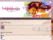 Tablet Screenshot of luvlybabyboutique.blogspot.com