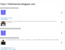 Tablet Screenshot of futfemenino.blogspot.com