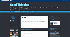 Desktop Screenshot of goodthinkingideas.blogspot.com